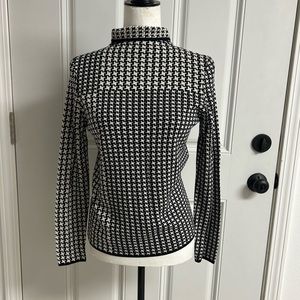 Neiman Marcus 100% Silk Mock Neck Top Small